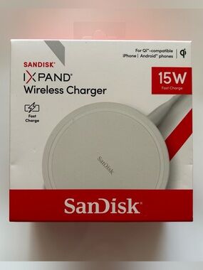 SanDisk iXpand 15W Wireless Charger - White (Sample pictured)